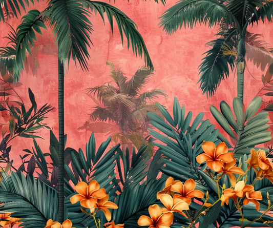 Immerse Yourself in Tropical Bliss with Exotic Floral Paradise