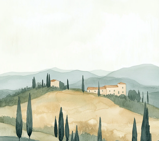 Escape to Tuscany: A Watercolor Dream