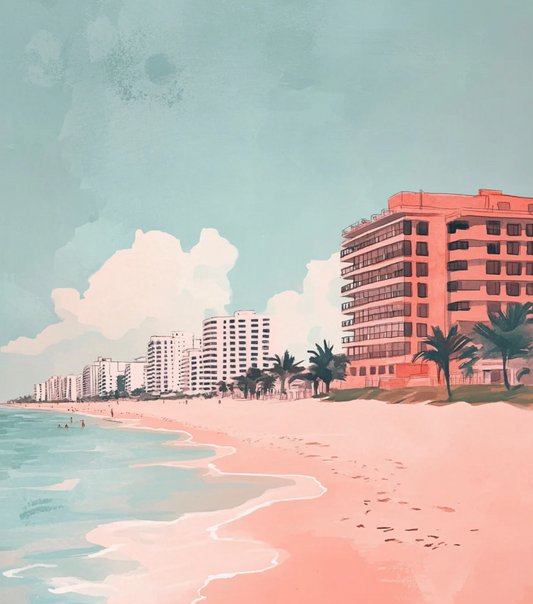 Capture the Essence of Miami with 'Blush Beachfront'