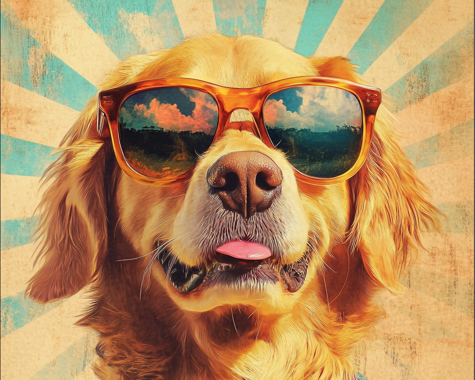 Sunshine Vibes: The Golden Retriever That Steals the Show