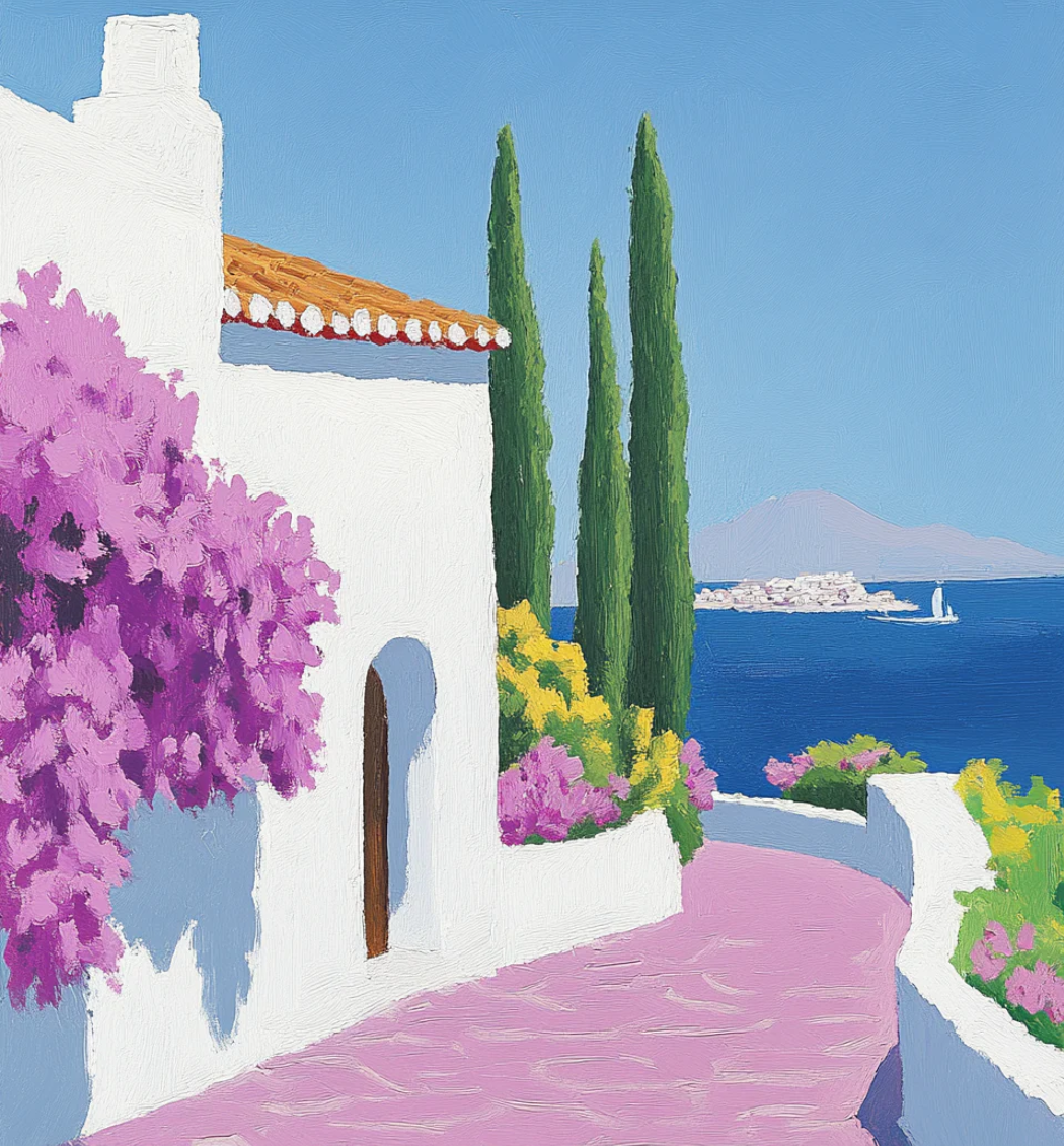 Escape to the Mediterranean: Embrace Coastal Bliss with Bougainvillea