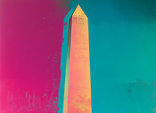 Elevate Your Space with Washington Monument Pop Art