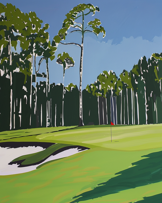 Lush Fairway: Golf Course Art