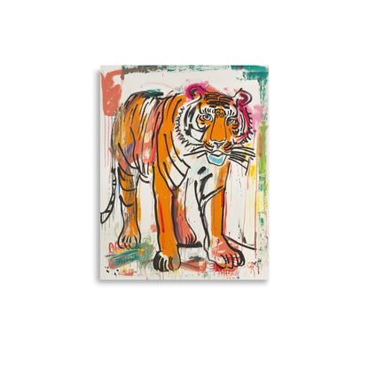 Tiger in Motion: An Abstract Expression of Wild Majesty