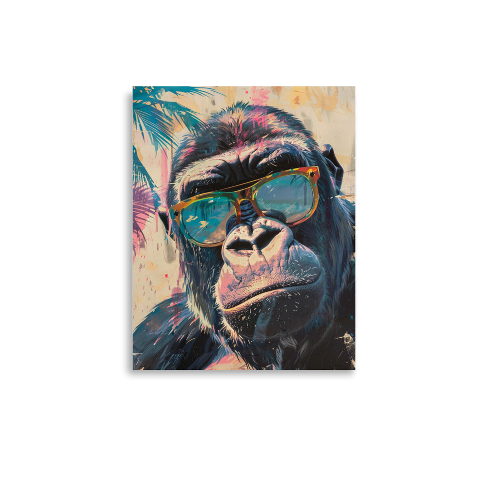 Primal Cool: The Stylish Gorilla Portrait