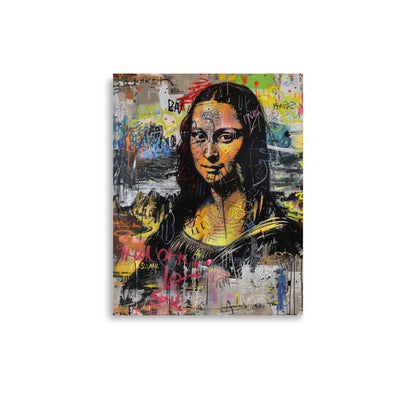 Modern Mona Lisa: Graffiti Fusion Portrait