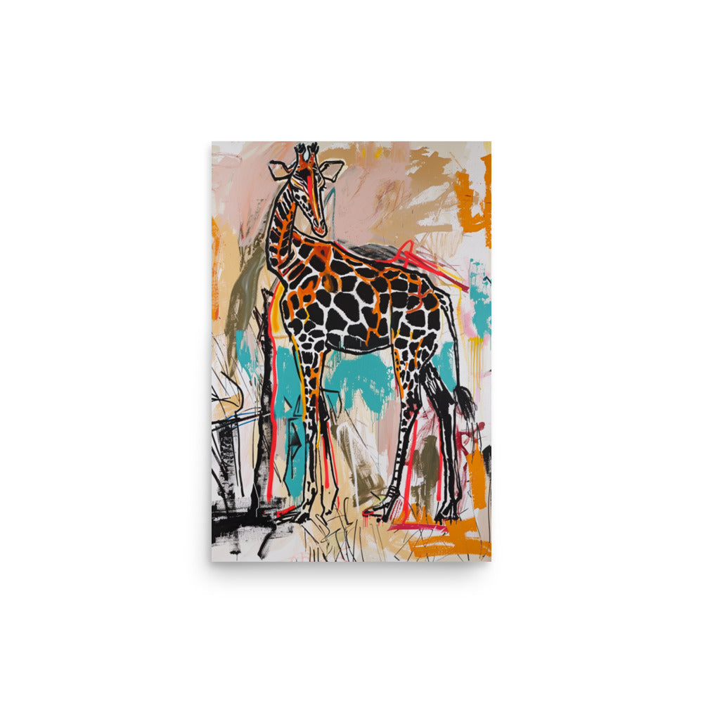 Savannah Spectacle: The Giraffe's Abstract Realm