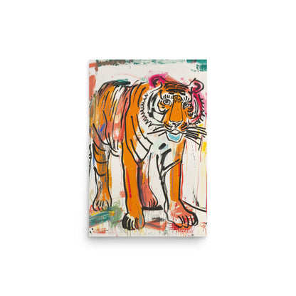 Tiger in Motion: An Abstract Expression of Wild Majesty