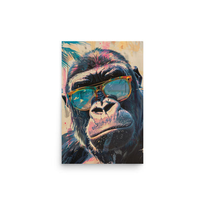 Primal Cool: The Stylish Gorilla Portrait