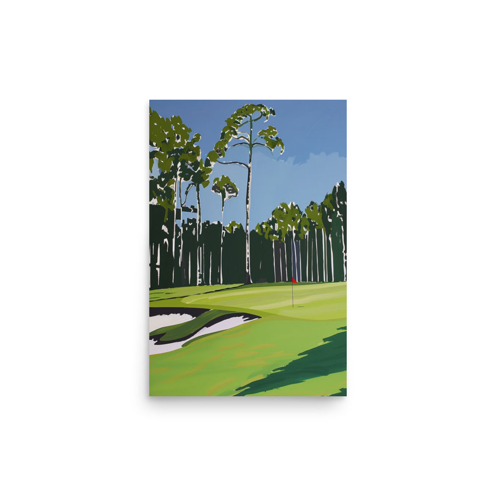 Lush Fairway: Golf Course Art