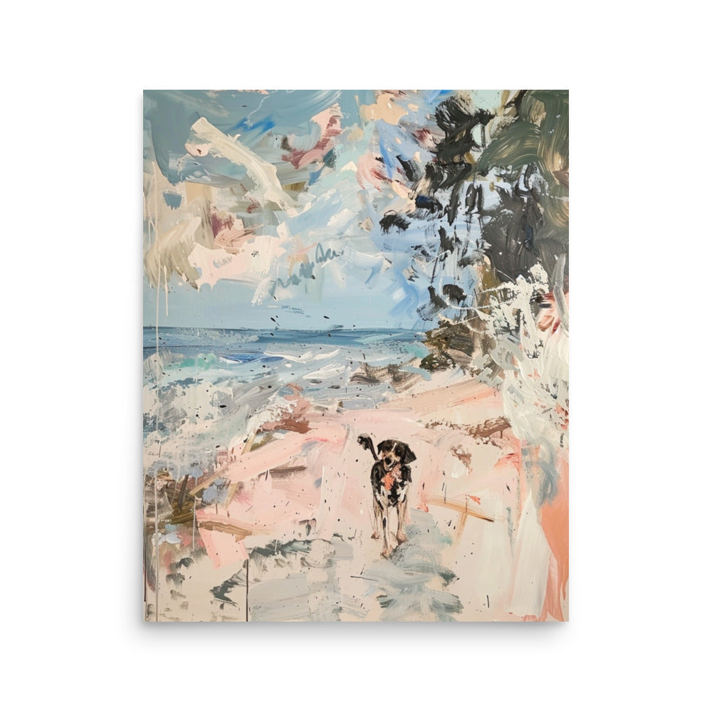 Seaside Sentiment: Canine Companionship by the Shore