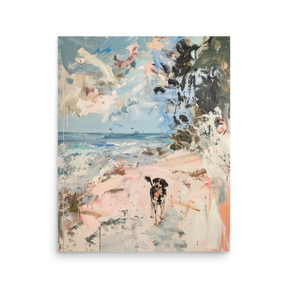 Seaside Sentiment: Canine Companionship by the Shore