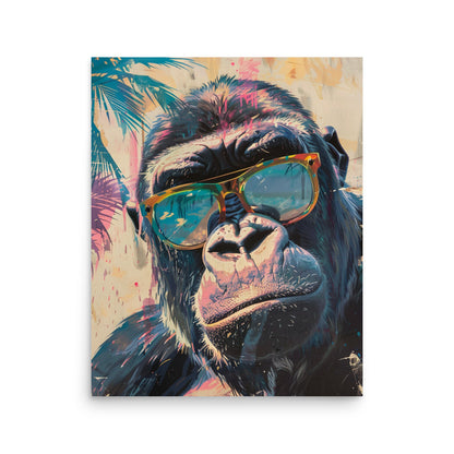 Primal Cool: The Stylish Gorilla Portrait