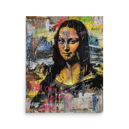 Modern Mona Lisa: Graffiti Fusion Portrait