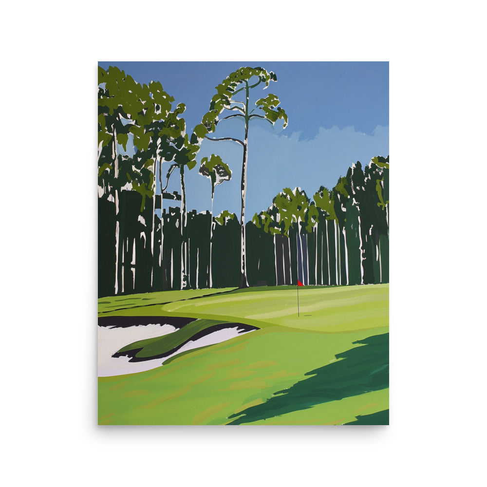 Lush Fairway: Golf Course Art