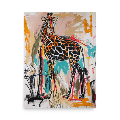 Savannah Spectacle: The Giraffe's Abstract Realm