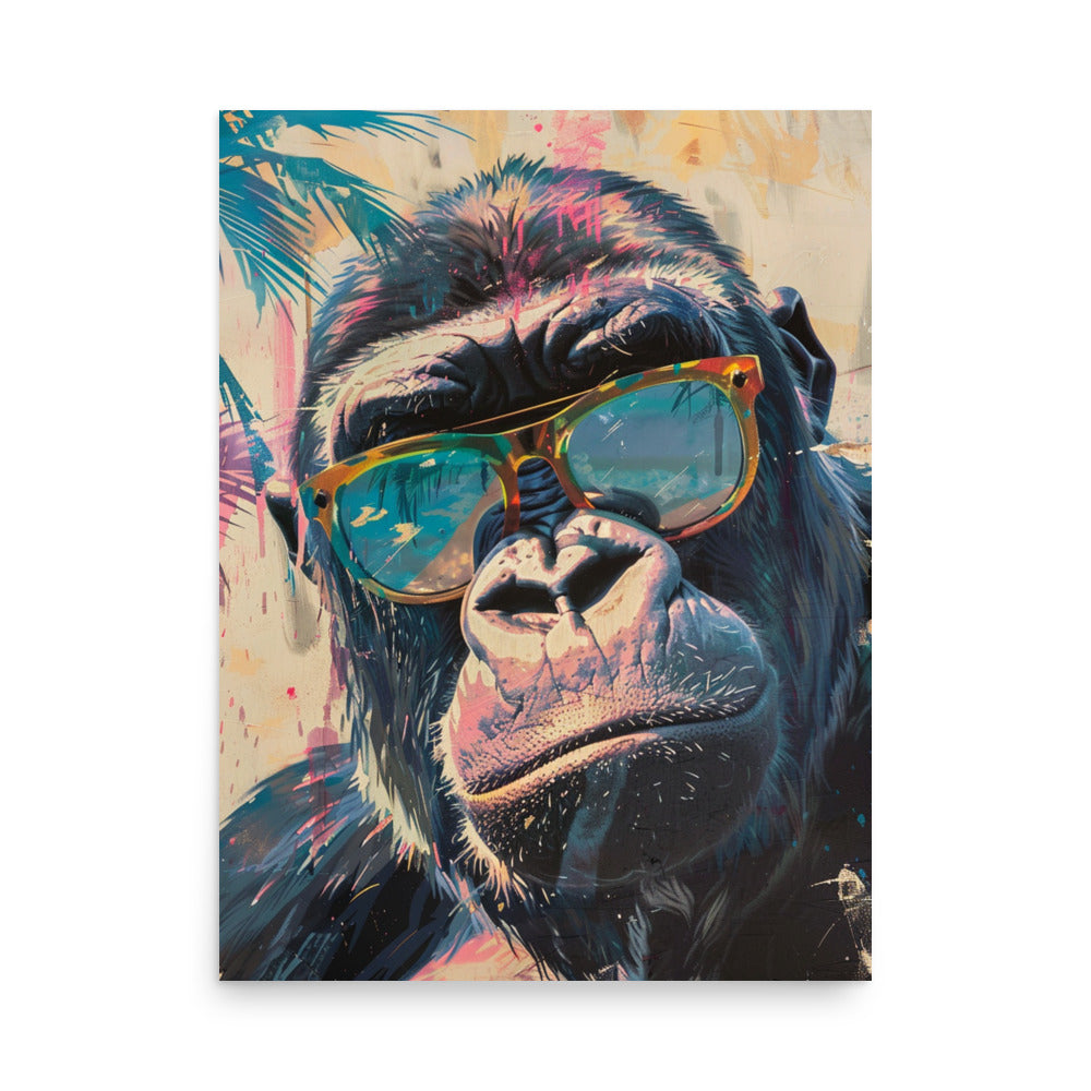 Primal Cool: The Stylish Gorilla Portrait