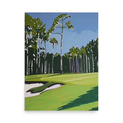 Lush Fairway: Golf Course Art