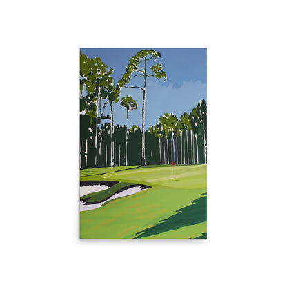 Lush Fairway: Golf Course Art