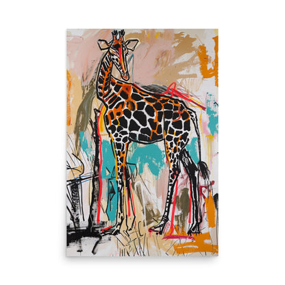 Savannah Spectacle: The Giraffe's Abstract Realm