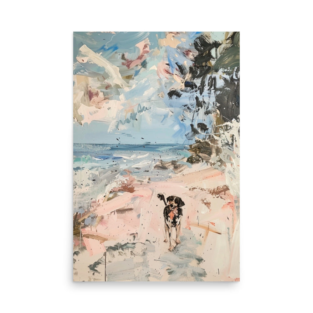 Seaside Sentiment: Canine Companionship by the Shore