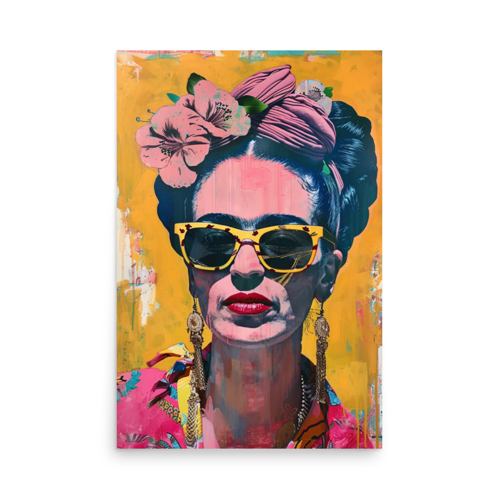 Floral Icon -- Frida Kahlo