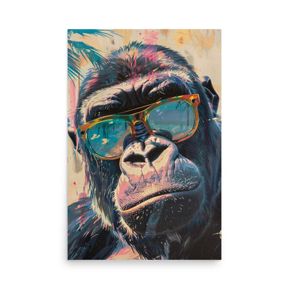 Primal Cool: The Stylish Gorilla Portrait