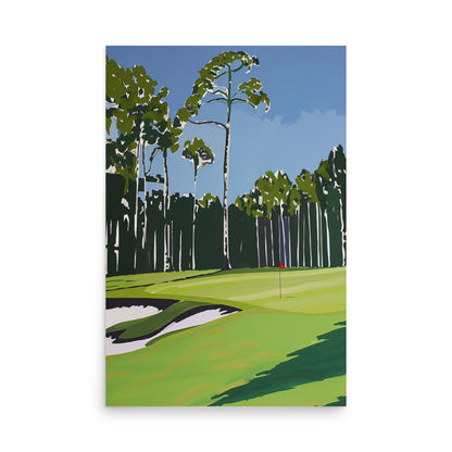 Lush Fairway: Golf Course Art