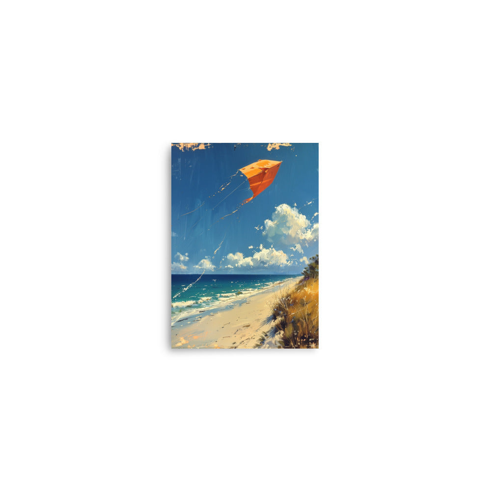 Coastal Breeze: Kite Flying on the Shimmering Shore