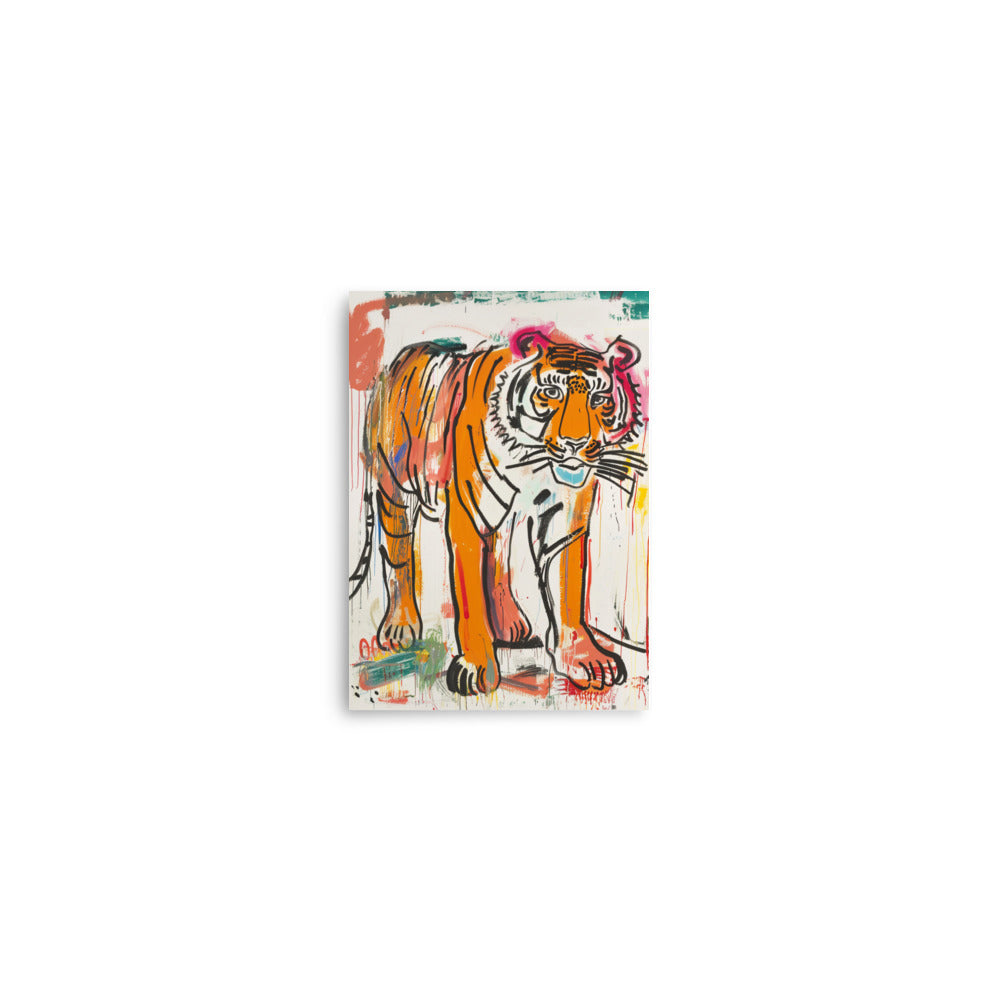 Tiger in Motion: An Abstract Expression of Wild Majesty