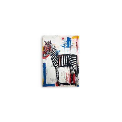 Zebra Zeal: A Vivid Canvas of Abstract Instincts