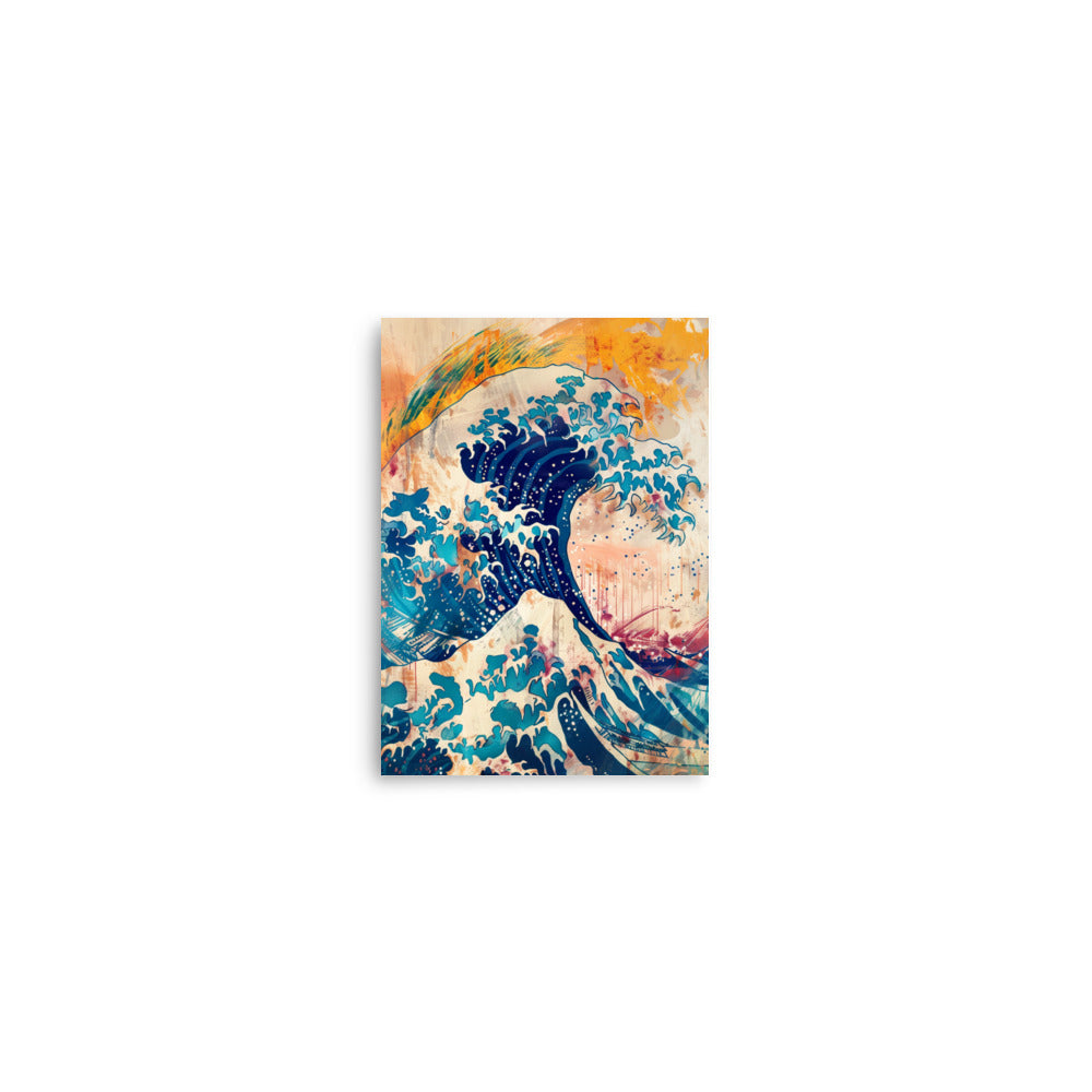 Oceanic Majesty: Modern Tribute to Hokusai's Wave