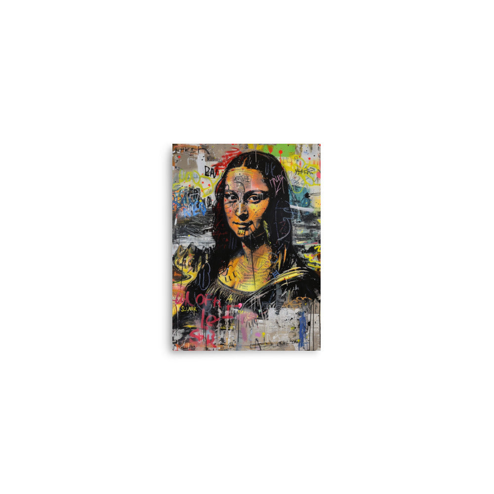 Modern Mona Lisa: Graffiti Fusion Portrait