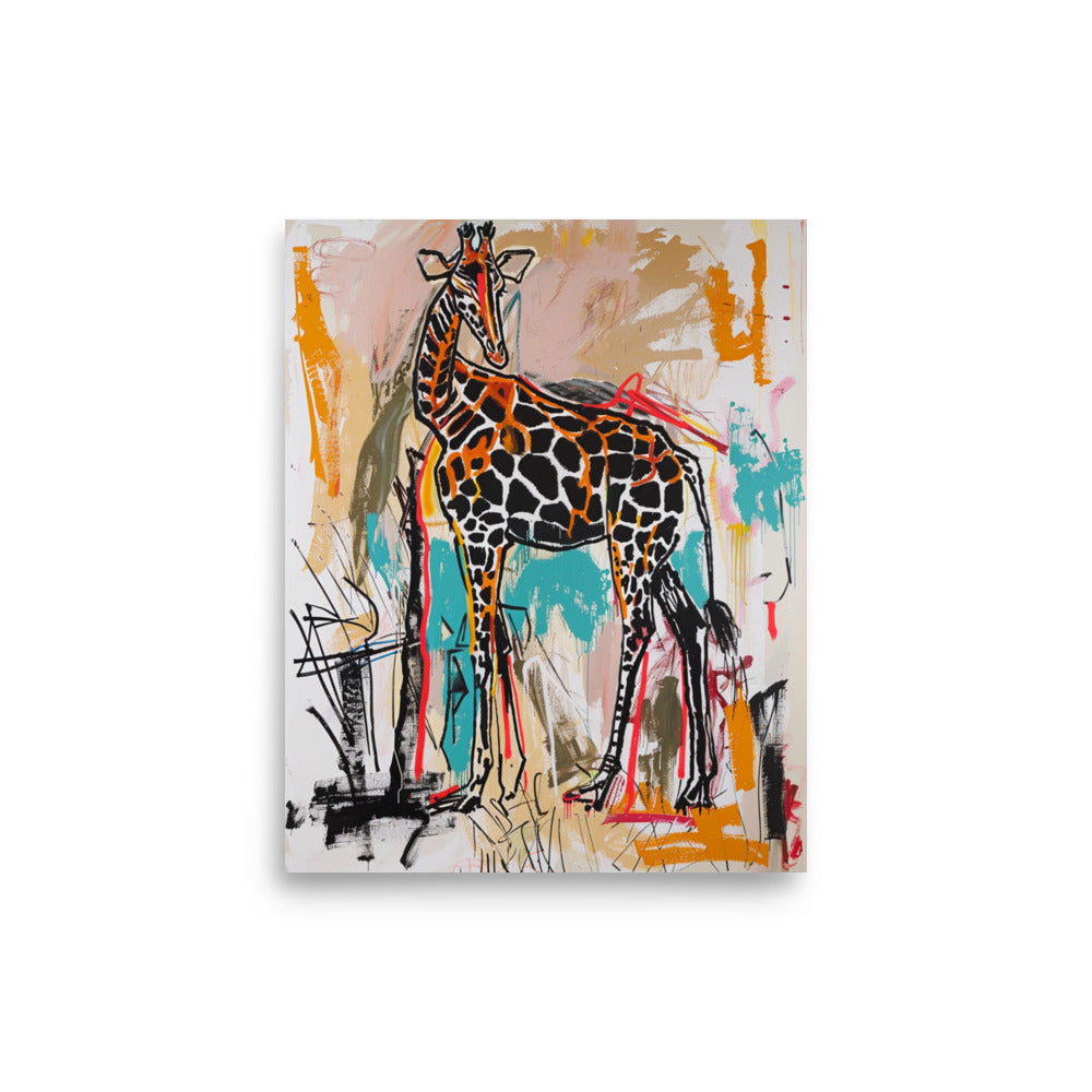 Savannah Spectacle: The Giraffe's Abstract Realm