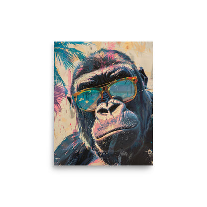 Primal Cool: The Stylish Gorilla Portrait