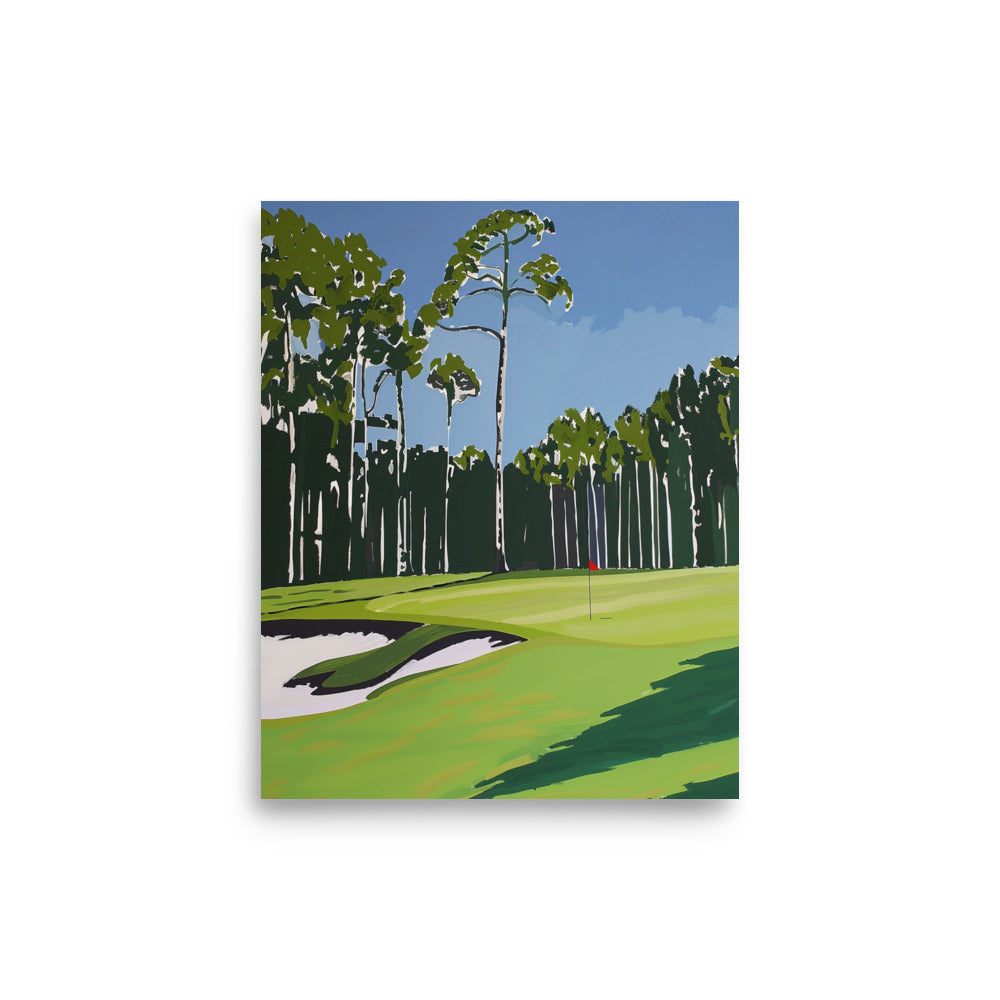 Lush Fairway: Golf Course Art